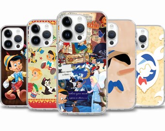 Pinocchio Cartoon Movie Handyhülle passend für iPhone 17 Air 16e 16 15case für Samsung S25 S24 FE A15 A55 Case for Google Pixel 10 9