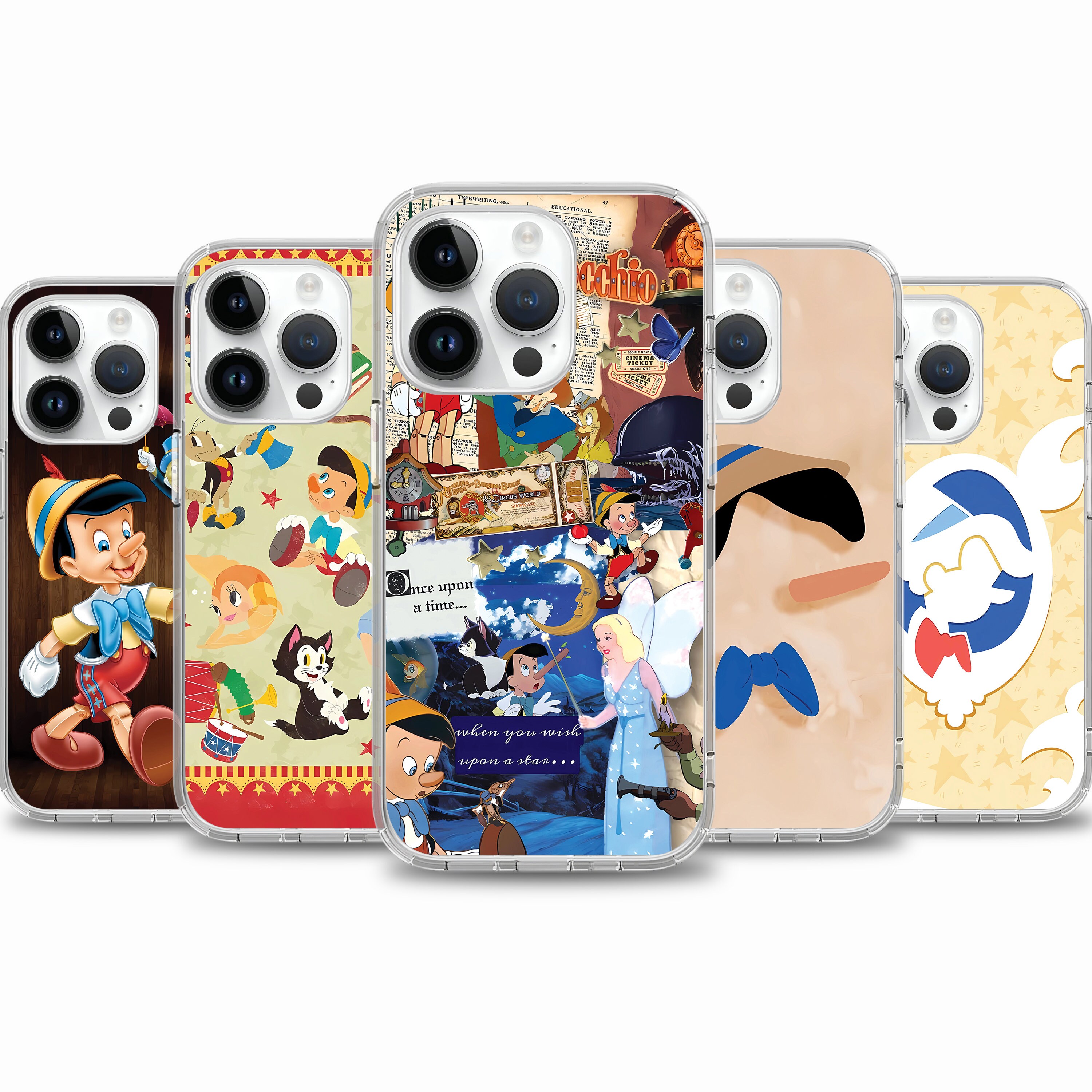 Pinocchio Cartoon Movie Phone Case for iPhone 16e 16 15 14
