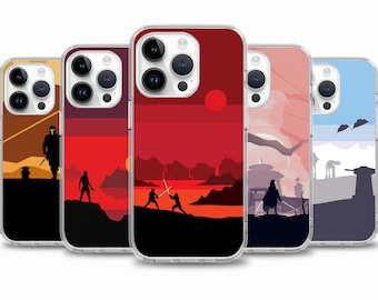 Star Wars inspired Graphic Poster phone case for iPhone 17 Air 16e 16 15case for Samsung S25 S24 FE A15 A55 case for Google Pixel 10 9