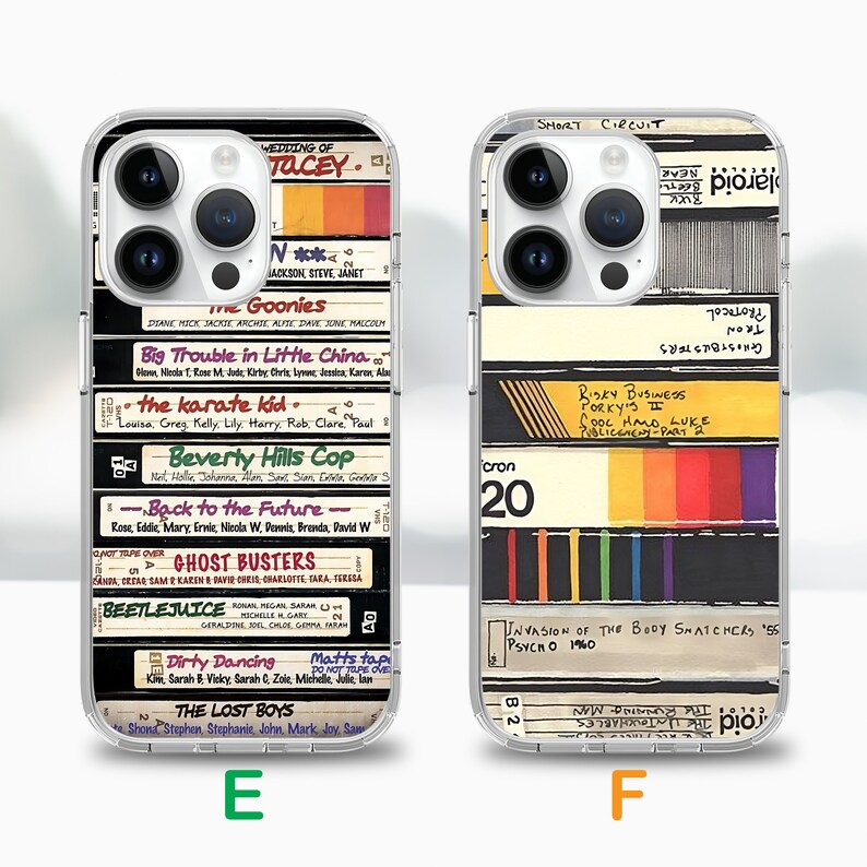Funda de teléfono con cinta VHS retro para iPhone 17 Air 16e 16 15, funda para Samsung S25 S24 FE A15 A55, funda para Google Pixel 10 9 imagen 5