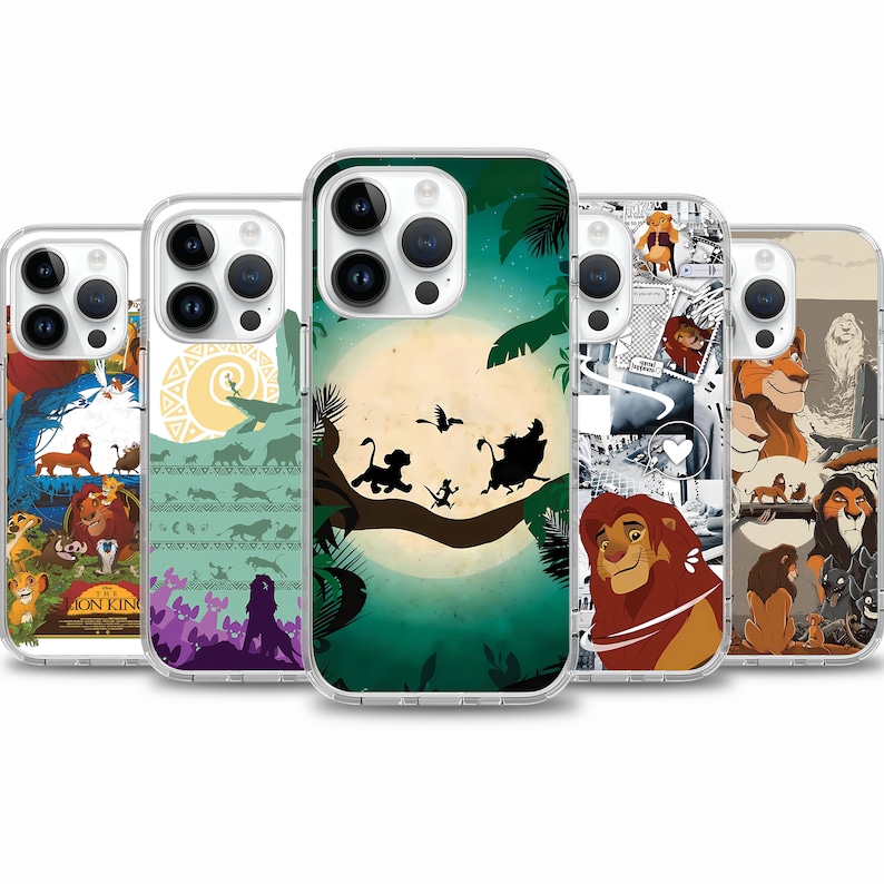 Lion King Cartoon Movie phone case for iPhone 17 Air 16e 16 15case for Samsung S25 S24 FE A15 A55 case for Google Pixel 10 9 image 1