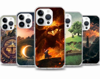 LOTR Movie Coque pour iPhone 15 14 13 12 11 pour Samsung S24 S23 FE A15 A55 A35 Coque pour Google Pixel 7 7A