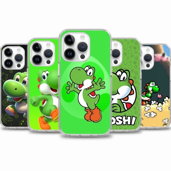 Yoshi Spiel Handyhülle für iPhone 15 14 13 12 11 für Samsung S24 S23 FE A15 A55 A35 für Google Pixel 7 7A