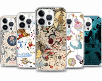 Alice in Wonderland Cartoon Movie phone case for iPhone 17 Air 16e 16 15case for Samsung S25 S24 FE A15 A55 case for Google Pixel 10 9