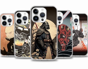 Star Wars Movie Ukiyo-e phone case for iPhone 17 Air 16e 16 15case for Samsung S25 S24 FE A15 A55 case for Google Pixel 10 9