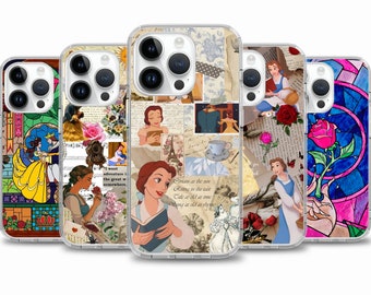 Beauty & the Beast Cartoon Movie phone case for iPhone 15 14 13 12 11 case for Samsung S24 S23 FE A15 A55 A35 case for Google pixel 7 7A