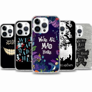 Alice in Wonderland Cartoon Movie phone case for iPhone 15 14 13 12 11 case for Samsung S24 S23 FE A15 A55 A35 case for Google pixel 7 7A