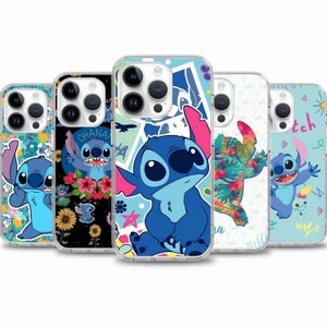 Stitch Cartoon Handyhülle für iPhone 16e 16 15 14 13 für Samsung S25 S24 FE A15 A55 A35 Case für Google Pixel 9 8 7