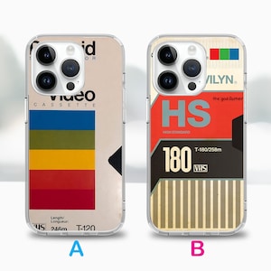 Funda de teléfono con cinta VHS retro para iPhone 17 Air 16e 16 15, funda para Samsung S25 S24 FE A15 A55, funda para Google Pixel 10 9 imagen 3
