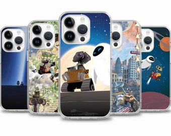 Wall E Cartoon Movie phone case for iPhone 15 14 13 12 11 case for Samsung S24 S23 FE A15 A55 A35 case for Google pixel 7 7A