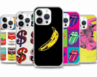 Andy Warhol Art painting case for iPhone 17 Air 16e 16 15case for Samsung S25 S24 FE A15 A55 case for Google Pixel 10 9