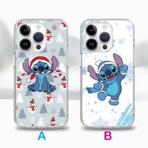 Christmas Stitch cartoon phone case for iPhone 17 Air 16e 16 15case for Samsung S25 S24 FE A15 A55 case for Google Pixel 10 9 image 3