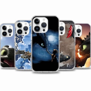 Custodia per telefono Toothless Cartoon Movie per iPhone 16e 16 15 14 13 custodia per Samsung S25 S24 FE A15 A55 A35 custodia per Google Pixel 9 8 7