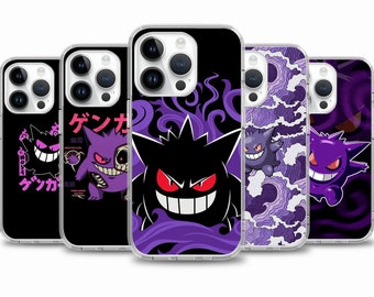 Doodle Gengar Game case for iPhone 15 14 13 12 11 case for Samsung S24 S23 FE A14 A54 A34 case for Google pixel 7 7A