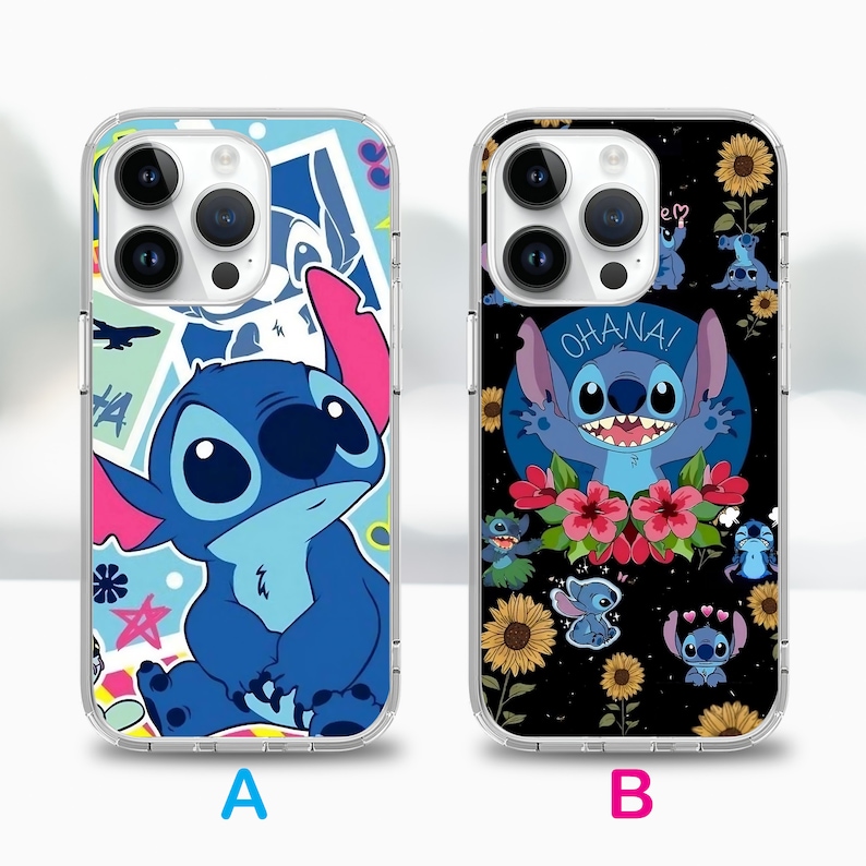 Stitch cartoon phone case for iPhone 17 Air 16e 16 15case for Samsung S25 S24 FE A15 A55 case for Google Pixel 10 9 image 3