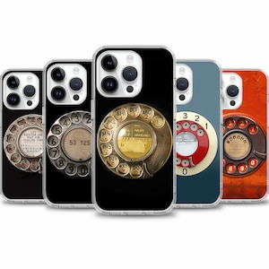 Retro telefoon telefoon case voor iPhone 16e 16 15 14 13 case voor Samsung S25 S24 FE A15 A55 A35 case voor Google Pixel 9 8 7