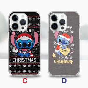 Christmas Stitch cartoon phone case for iPhone 17 Air 16e 16 15case for Samsung S25 S24 FE A15 A55 case for Google Pixel 10 9 image 8