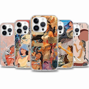 Funda de teléfono de la película de dibujos animados de Pocahontas para iPhone 16e 16 15 14 13, funda para Samsung S25 S24 FE A15 A55 A35, funda para Google Pixel 9 8 7