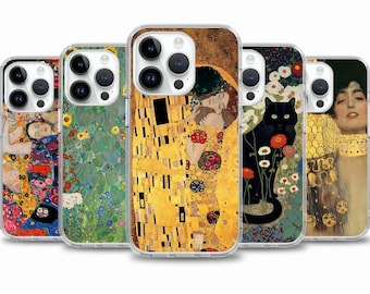 Gustav Klimt Art painting case for iPhone 17 Air 16e 16 15case for Samsung S25 S24 FE A15 A55 case for Google Pixel 10 9
