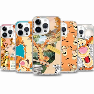 Tiger Cartoon Handyhülle für iPhone 16e 16 15 14 13 Hülle für Samsung S25 S24 FE A15 A55 A35 Case für Google Pixel 9 8 7