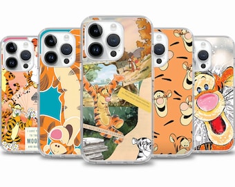 Tiger Cartoon Handyhülle passend für iPhone 17 Air 16e 16 15case für Samsung S25 S24 FE A15 A55 Case für Google Pixel 10 9