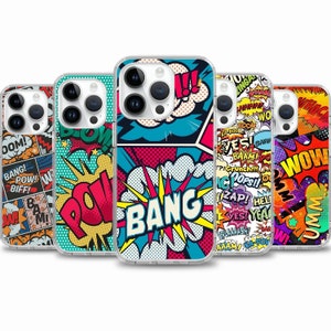 Pop Art Comic  Art painting case for iPhone 17 Air 16e 16 15case for Samsung S25 S24 FE A15 A55 case for Google Pixel 10 9