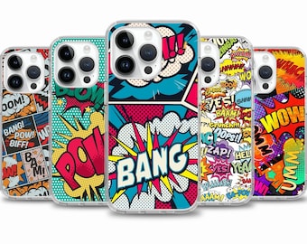 Pop Art Comic  Art painting case for iPhone 17 Air 16e 16 15case for Samsung S25 S24 FE A15 A55 case for Google Pixel 10 9