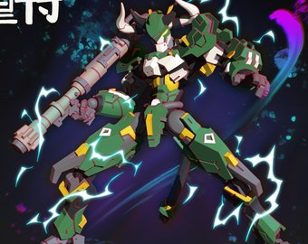 SA-13 Cretan | Krez3D - Synth Armee | 12K Auflösung 3D Druck | Starkes Harz | SciFi Tabletop Stier Mecha Gundam Titan Gunpla Miniaturen Kit