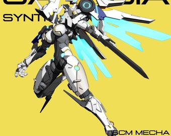 SA-14 Bia | Krez3D - Synth Armee | 12K Auflösung 3D Druck | Starkes Harz | SciFi Tabletop Weibliche Mecha Gundam Titan Gunpla Miniatur Kit