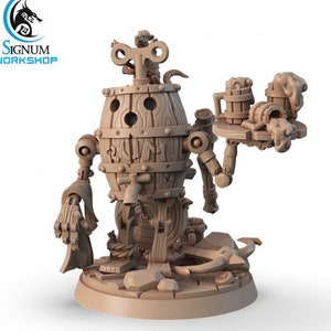 Rumbarrel 2000 | Signum Workshop | 8K Resolution 3D Print | Strong Resin | DnD Barrel Butler Construct Pirate Fantasy TTRPG Miniature