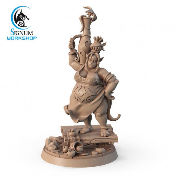 The Muse of Artist | Signum Workshop | 8K Resolution 3D Print | Durable Resin | DnD Fantasy Female Elf Bard Character Tabletop RPG Mini