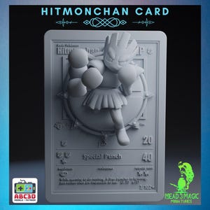 Hitmonchan - 3D Pokemon Karte | ABC3D Modelle | 12K Auflösung 3D Druck | Starkes Harz | Pop Up 3D TKG Sammler Magnet Display Decor Gen 1