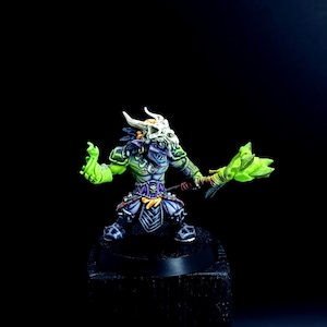 Goblin Warlock/Shaman | Anime Dungeons | 8K Resolution 3D Print | Strong & Flexible Resin | DnD Fantasy Tabletop RPG Mini