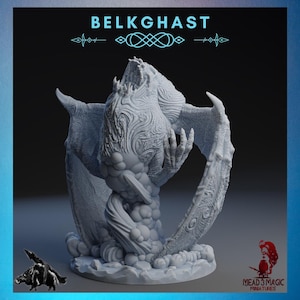 Belkghast | Rocket Pig Games | 12K Resolution 3D Print | Strong Resin | DnD Dark Fantasy Undead Ghoul Ghast Aberration Demon Fiend Monster