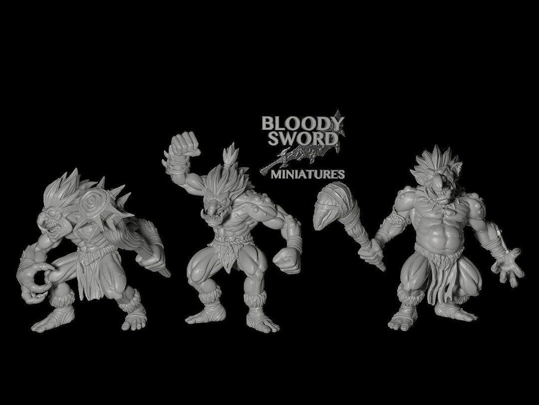 Trolls 3 Poses Anime Dungeons 8K Resolution 3D Print Strong &amp; Flexible ...