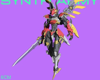 SA-31 Punkte | Krez3D - Synth Armee | 12K Auflösung 3D Druck | Starkes Harz | Sci-Fi anpassbare Mecha Gundam Titan Gunpla Miniature Kit