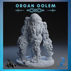 Organ Golem | Rocket Pig Games | 12K Resolution 3D Print | Strong Resin | DnD Dark Fantasy Undead Construct Flesh Golem Zombie Abomination