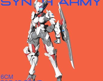 SA-26 Plejaden | Krez3D - Synth Armee | 12K Auflösung 3D Druck | Langlebiges Harz | Sci-Fi anpassbare Mecha Gundam Titan Gunpla Miniature Kit