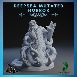 Deepsea Mutated Horror | Rocket Pig Games | 12K Resolution 3D Print | Strong Resin | DnD Dark Fantasy Cursed Sea Monster Eldritch Creature