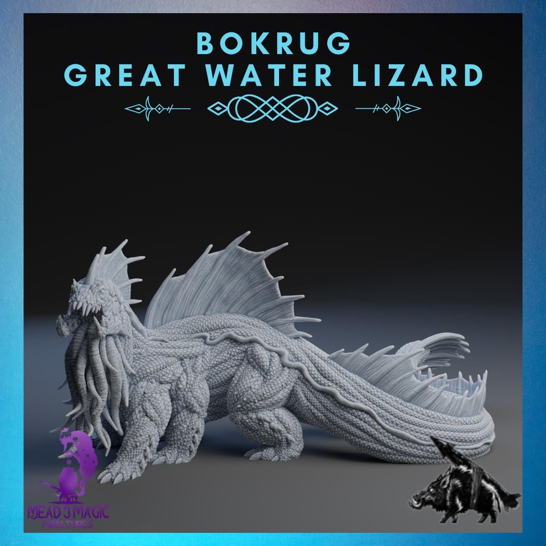 Bokrug, Great Water Lizard | Rocket Pig Games | 12K Resolution 3D