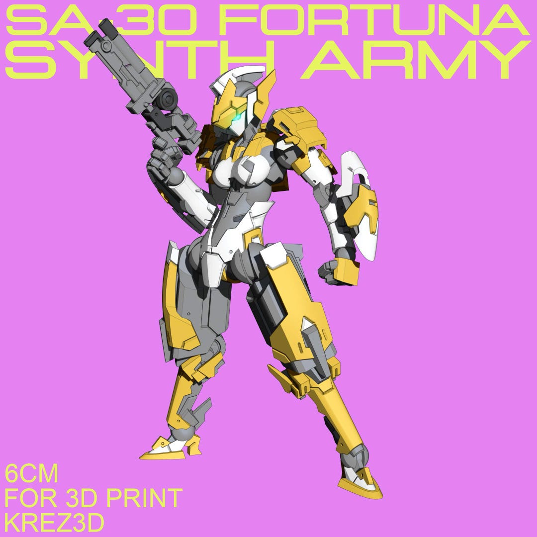 SA-30 Fortuna | Krez3d - Synth Army | 12K Resolution 3D Print | Durable ...