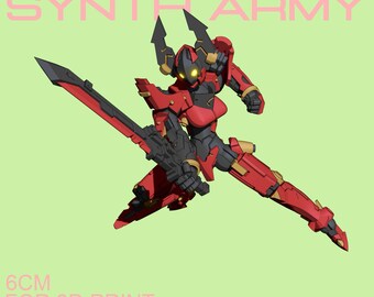 SA-28 Daolao | Krez3D - Synth Armee | 12K Auflösung 3D Druck | Langlebiges Harz | Sci-Fi anpassbare Mecha Gundam Titan Gunpla Miniature Kit