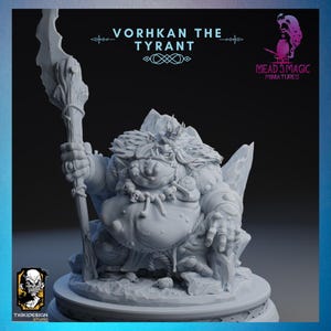 Goblin Gang Set (4 models) | Txiki Design | 12K Resolution 3D Print | Strong Resin | DnD Dark Fantasy Goblins King Chief Greenskin Mini