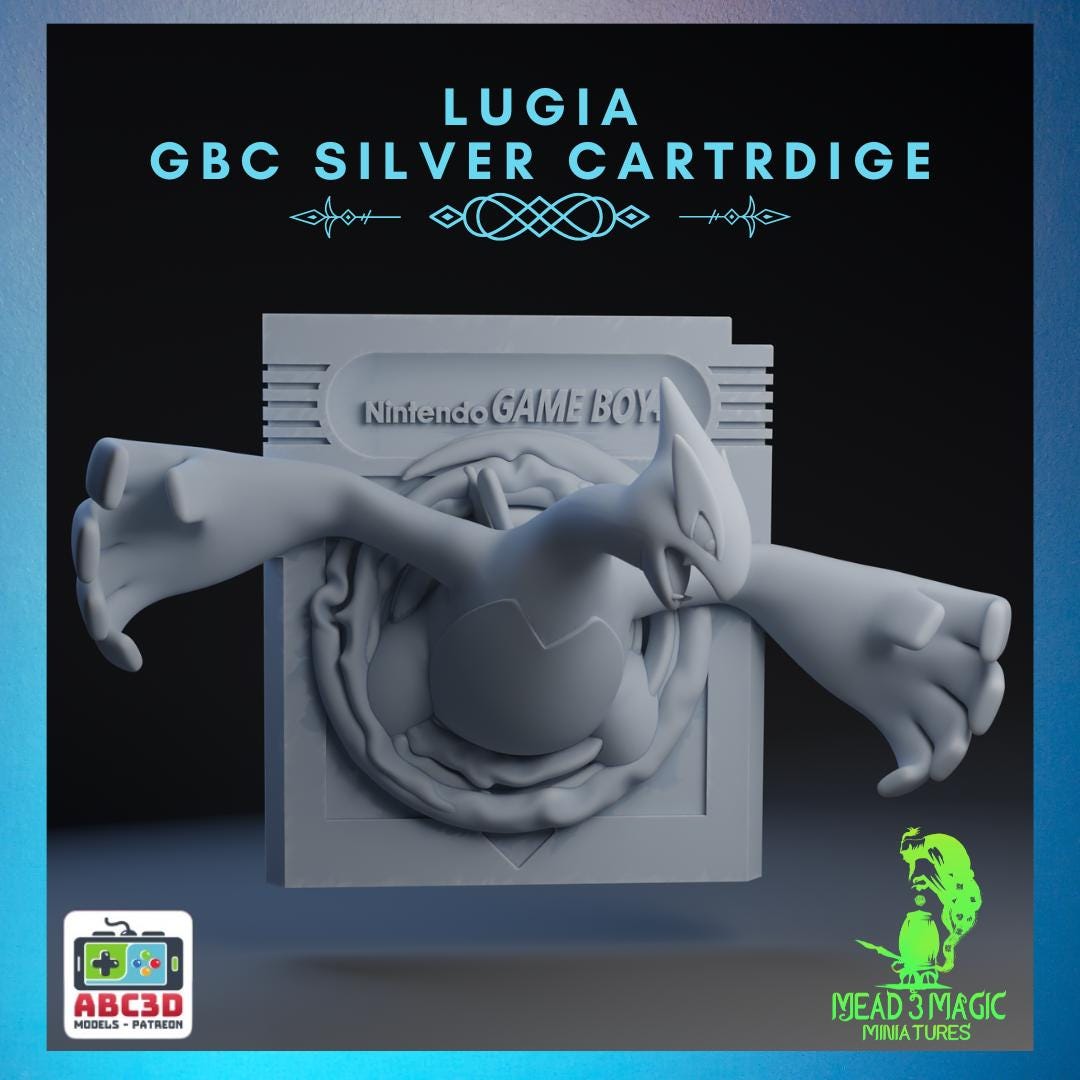 Lugia - 3D Pokémon Card | ABC3D Models | 12K Resolution 3D Print