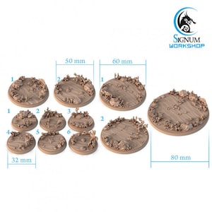 Ulmie / Bases temáticas submarinas / Taller Signum / Impresión 3D de resolución 8K / Coral de arrecife de agua marina / DnD Fantasy Tabletop RPG Mini