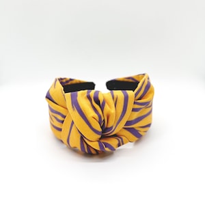 Louisiana State University Tiger Headband, LSU Geaux Tigers Padded Headband, Headband for Little Girls, Headband for Women, Football