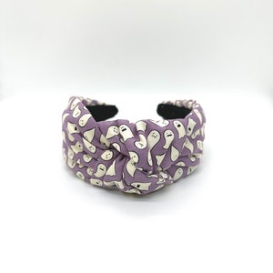 Ghost Headband, Halloween Topknotted Padded Headband, Trick or Treat Headband for Little Girls, Headband for Women, Gift for Her