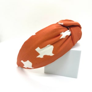 University of Texas Headband, UT Longhorns Padded Headband, Hook ‘em Headband for Little Girls, Headband for Women, College Football Big 12
