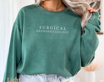 Neuro Nurse Sweatshirt - Neurology Anatomy Crewneck Sweater, Anatomical Brain Shirt, Neuro Psych ICU RN Tee, Neurologist Medical School Gift