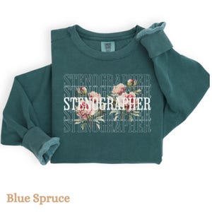 Comfort Colors®Stenographer Gift Court Reporter Sweatshirt, Stenographer Sweatshirt,Gift for Court Reporter,Court Reporting Steno Shirt Gift